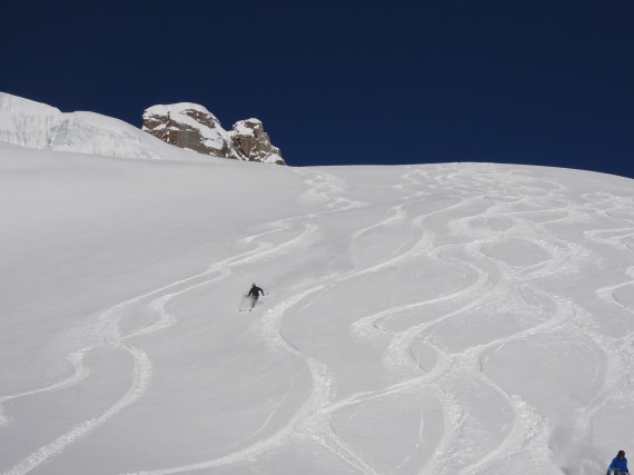 Skiing Aiguille du midi