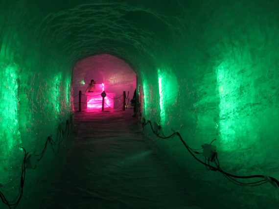 Glacier tunnel below Montenvers