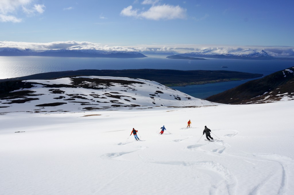 Skiing the lower slopes of Storgalten, the last weekend of May. Photo: Jimmy Halvardsson
